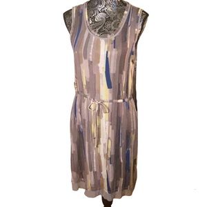 Simply Vera Painted Desert Tie Waist Dress Medium